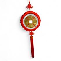 Móbile Talismã da Prosperidade Moeda Feng Shui Amuleto 50 cm Móbile Talismã da Prosperidade Moeda Feng Shui Amuleto 50 cm