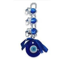 Móbile Trio Elefantes da Sorte c/ Brilhantes Olho Grego 20cm - Flash