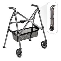 Mobility Aid Stander Wonder Walker Plus, nogueira preta dobrável