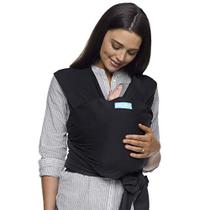 Moby Wrap Baby Carrier clássico Portador de envoltório para recém-nascidos e bebês 1 Baby Wrap Vá para o baby gift Mantém o bebê seguro e seguro Ajustável para todos os tipos de corpo Perfeito para mamãe e papai Preto