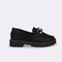 Mocassim Arizona Tratorado Preto com Corrente estilo moderno e conforto garantido - LITTIZ Mocassim Arizona Tratorado Preto com Corrente estilo moderno e conforto garantido - LITTIZ