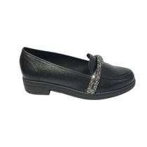 Mocassim Beira Rio Feminino Bege e Preto Ref:4312.102 Mocassim Beira Rio Feminino Bege e Preto Ref:4312.102