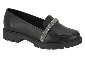 Mocassim Beira Rio Tratorado Strass 4283.117 Preto