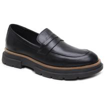 Mocassim Brook Eleva Couro Sola Tratorada Robusta Masculino