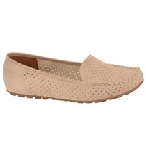 Mocassim Camurça Vizzano Feminino 11873035881 - Bege