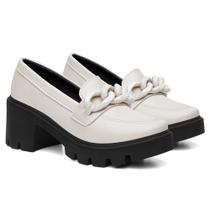 Mocassim Casual Feminino Moda Corrente Calce Fácil Moderno Confortável Sola Tratorada