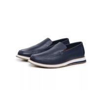 Mocassim casual masculino de couro legitimo sapato slip on confortavel 37 ao 46