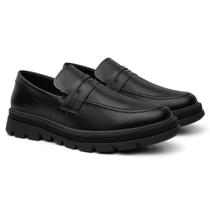 Mocassim Casual Masculino Elástico Calce Fácil Moda Sola Alta Confortável