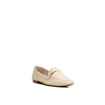 Mocassim Couro Constance Original Fivela Feminino Off White