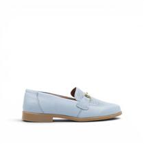 Mocassim Couro Detalhe Metal