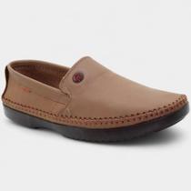 Mocassim Couro Freeway Logan X Masculino - Bege
