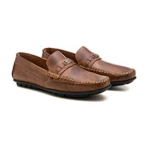 Mocassim Couro Masculino Social Moderno Conforto Dia Drive