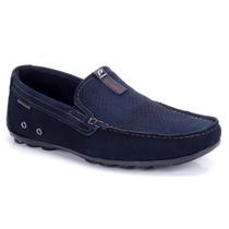 Mocassim Couro Pegada Nobuck 140915 Masculino - Marinho