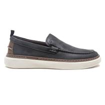 Mocassim De Couro Democrata Masculino Denim Clash 240303