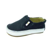 Mocassim de Couro Lala Lipe Valentina Preto V21 794