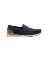 Mocassim Democrata Denim Flow Navy/tabaco
