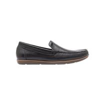 Mocassim democrata denim tag couro preto