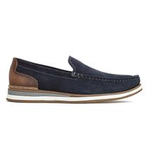 Mocassim Democrata Flow Nobuck Azul Marinho - Masculino