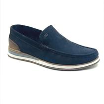Mocassim Democrata Masculino Couro Azul 252101