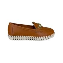 Mocassim detalhe fivela bottero couro