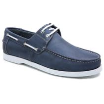 Mocassim Dockside Masculino Couro Cadarço Casual Dia a Dia