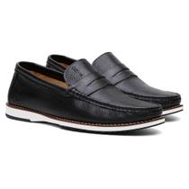 Mocassim Dockside Masculino Sapato Oxford Couro Confortável - Onix Shoes