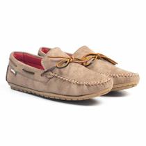 Mocassim Drive Dockside Casual Conforto Feminino Areia