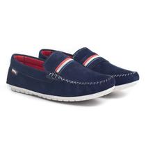 Mocassim Drive Dockside Casual Conforto Feminino Azul Branco