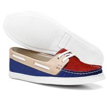 Mocassim Drive Feminino Couro Fechamento Cadarço Casual Leve