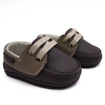 Mocassim Drive Infantil Casual Baby Bebê Confort Marrom