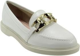 Mocassim Feminina Moleca Branco Off (6015)