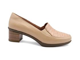 Mocassim Feminino Alexxa Opananken Salto Bloco Couro 43106 Mocassim Feminino Alexxa Opananken Salto Bloco Couro 43106