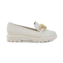 Mocassim Feminino Beira Rio Corrente Off White - 4283