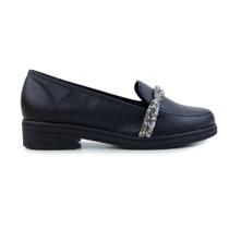 Mocassim Feminino Beira Rio Strass Preto - 431210