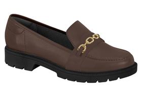 Mocassim feminino Beira Rio tratorado com detalhe dourado 4283.126