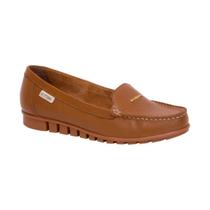 Mocassim Feminino Bottero Couro - Caramelo