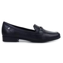 Mocassim Feminino Bottero Couro Preto - 353406 Mocassim Feminino Bottero Couro Preto - 353406