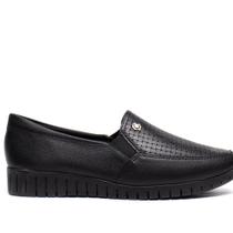 Mocassim Feminino Campesí Flatform Couro Preto