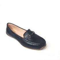 Mocassim Feminino Casual Confortável Fivela Estilo Slide