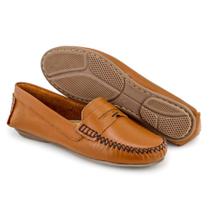 Mocassim Feminino Casual Couro Legitimo Granado - 450 - Whisky