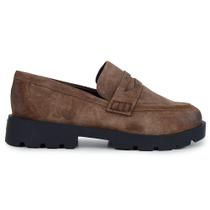 Mocassim Feminino Cecconello Couro Marrom Rust - 2374014 Mocassim Feminino Cecconello Couro Marrom Rust - 2374014