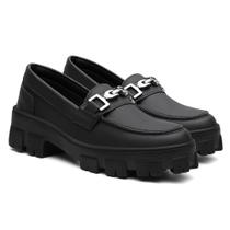 Mocassim Feminino Clássico Preto Sola Tratorada Mocassim Feminino Clássico Preto Sola Tratorada