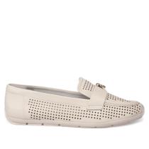 Mocassim Feminino Comfortflex Microfuros Bege Claro Mocassim Feminino Comfortflex Microfuros Bege Claro