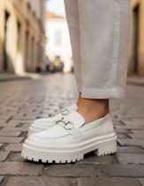 Mocassim Feminino Confortável Blogueira Tratorado Sola Alta Forms Mocassim Feminino Confortável Blogueira Tratorado Sola Alta Forms