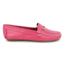 Mocassim Feminino Conforto Sap Drive Macio casual Couro Rosa