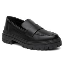 Mocassim Feminino Couro Calce Fácil Solado Tratorado Casual Mocassim Feminino Couro Calce Fácil Solado Tratorado Casual