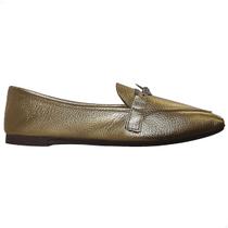 Mocassim Feminino Couro Legítimo Casual Macio Ouro Mocassim Feminino Couro Legítimo Casual Macio Ouro