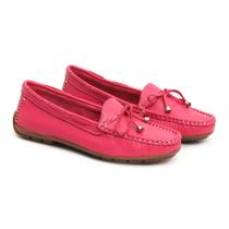 Mocassim Feminino Couro Sapatilha Drive Casual Clássico 078