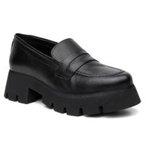 Mocassim Feminino Couro Solado Tratorado Calce Fácil Casual Mocassim Feminino Couro Solado Tratorado Calce Fácil Casual