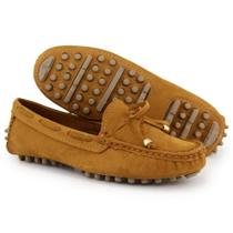 mocassim feminino em couro castor
